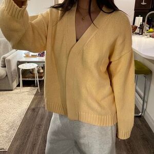 James Street Co. Oversized Cardigan in ‘Butter’